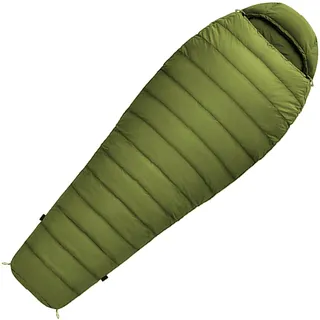 Norskskin Mumienschlafsack Norskskin Ultralight Green 900 g 220 Koppelbar Nylon 400T grau|grün Zipper links