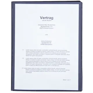 SOENNECKEN Sichtbuch DIN A4 20Hüllen Polypropylen schwarz