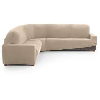 MAXIFUNDAS FUNDAS DE SOFA & CHAISE LONGUE. Sofaüberwurf für Ecksofa, Relive, sehr elastisch, für Ecksofas.