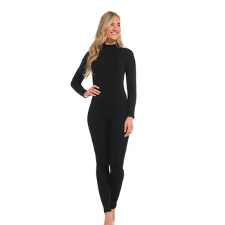 Magic Bodyfashion Jumpsuit in körpernaher Passform mit rückseitigem Reißverschluss, Black, S