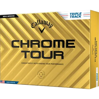 Callaway Chrome Tour Triple Track Golfbälle, weiß