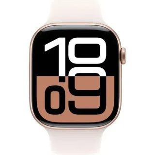 GPS + Cellular 46 mm Aluminiumgehäuse roségold Sportarmband blassrosa S/M