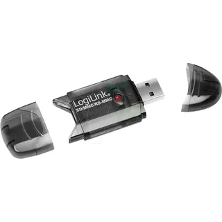 Logilink Cardreader USB 2.0 Stick for SD/MMC Kartenleser - 8-in-1 (MMC, SD, RS-MMC, MMCmobile, SDHC)