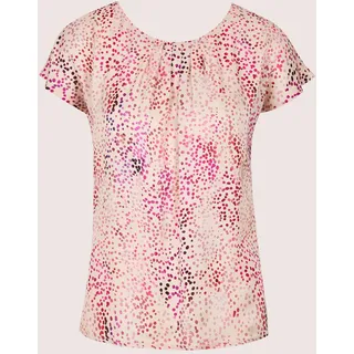Madeleine Shirtbluse Druckbluse mit Tupfenmuster Rosa 44