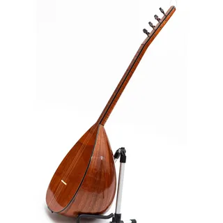 Saz Baglama Türkisches Instrument mit kurzem Hals, spezielles Mahagoniholz mit Ebenholzheringen, handgefertigtes Saiteninstrument