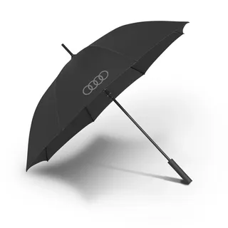 Audi Collection Audi 3122600100 Regenschirm Stockschirm Automatik Schirm, schwarz, mit Audi Ringe Emblem