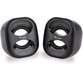 Equip 245330 Mini USB-Lautsprecher, Black [Schwarz]