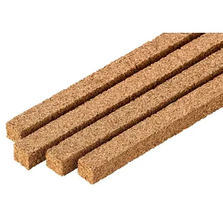Korkstreifen | Parkett Dehnungsfuge | Dehnungsstreifen aus Kork | Gleisunterlage Modelleisenbahn & Modellbau | Naturkork aus Portugal – Streifen 900 x 10 x 10 mm, 10er-Pack