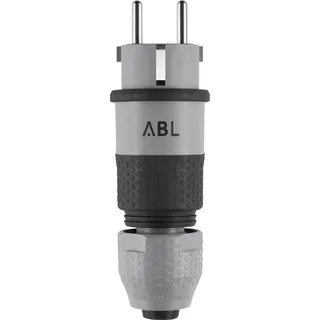 ABL Professional Stecker SCHUKO & fr-be Elamid 2K Schutzkontakt-Stecker Prof., Elamid-2K, grau, IP54, Typ 1530