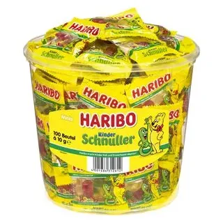 HARIBO KINDER SCHNULLER Minibeutel Fruchtgummi 100 St.