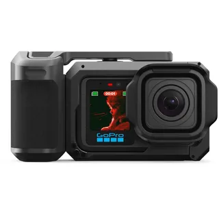 GoPro Mission 1 PRO Grip Edition – Enthält Mission 1 PRO Kamera, Point-and-Shoot-Griff, einen wiederaufladbaren Enduro 2 Akku, abnehmbare Gegenlichtblende und eine Tragetasche