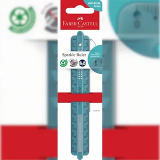 Faber-Castell Lineal Sparkle ocean 15,0 cm, ocean