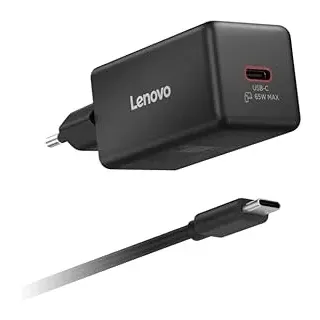Lenovo 65W Mini USB-C GaN Ladegerät/ Netzteil Schwarz, 1x USB-C