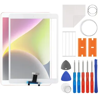 swark Neue Weiß Touchscreen Glas Digitizer Ersatz für iPad air 3 10.5'' 2019 A2152 A2123 A2153 A2154 für Touchscreen Frontglasscheibe mit aktualisiertem Reparaturwerkzeugsatz-kein LCD-Display