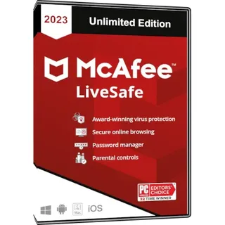 McAfee LiveSafe 2023 - Unlimited Edition