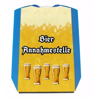 speecheese Bier Parkscheibe mit Spruch Bier Annahmestelle mit 2 Einkaufswagenchips eine Coole Parkuhr für alle Biertrinker und Bier-Liebhaber qualitativ hochwertig und nach StVO