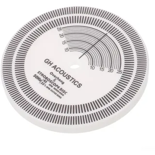 Genaue Geschwindigkeitstestscheibe für LP-Vinyl-Schallplatten, ideal zur Optimierung der Plattenspieler-Wiedergabe