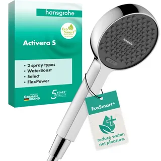 Hansgrohe Activera Select S Handbrause 95 2 Strahlarten, EcoSmart+, mit Booster, Chrom