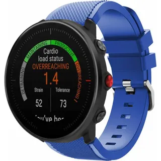 Strap-it Polar Vantage M Twill Silikonarmband (Blau) - Blau
