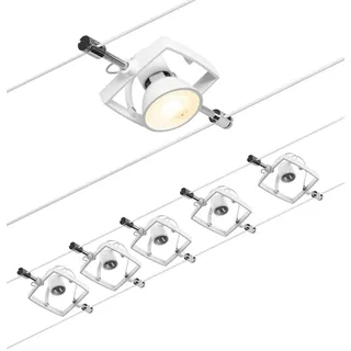 Paulmann 94432 Seil-Komplettsystem GU5,3 Weiß matt Chrom