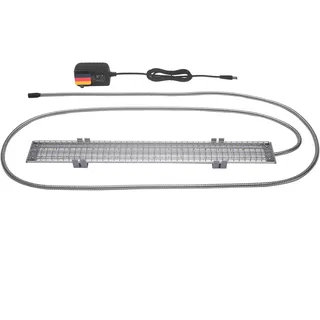 M&M Cage Company HappyBird Vogellampe mit Knabberschutz | Vollspektrum LED Tageslichtlampe für Vögel | Für Papageien, Wellensittiche und andere Vögel mit Hakenschnabel | Länge: 45 cm (18'')