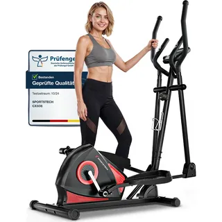 Sportstech Crosstrainer CX608, LCD- Display, App-Steuerung - Schwarz