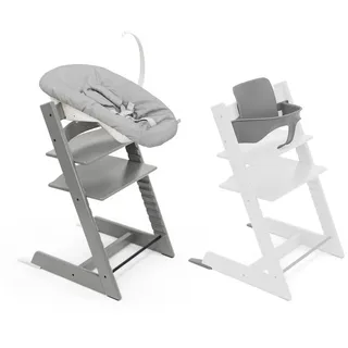 Stokke Tripp Trapp storm grey inkl. Baby Set2 + Newborn Set