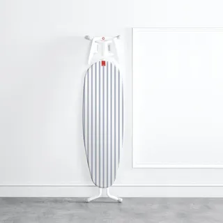 Rayen | Universal-Bügelbrettbezug | EasyClip Einstellung Bügelbezug | 3 Schichten: Schaumstoff und 100% Baumwollgewebe | Größe: 130 x 47 cm | Blau-Weiß-Druck, Medium - Gestreift