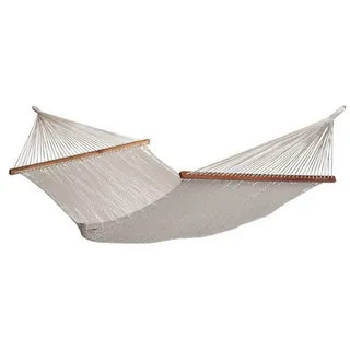HängemattenGlück Stabhängematte Raja natur 100 % bio Baumwolle kbA Fair Trade Hängemattenglück