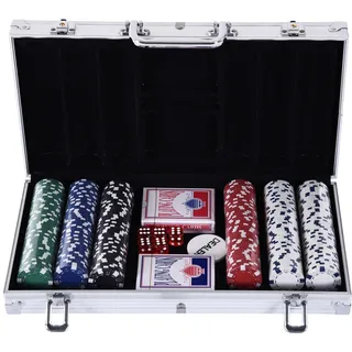 Homcom Pokerkoffer mit 300 Chips