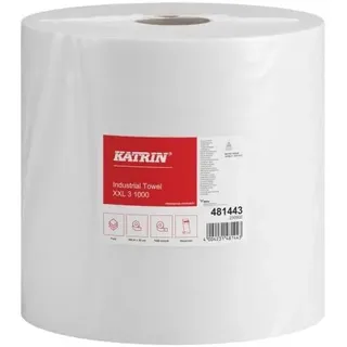 Katrin Putztuchrolle Basic XXL 3 1000 3-lagig weiß, 1000 Blätter, 1 Rolle