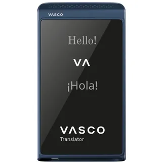 Vasco Translator Q1 | Sprachübersetzer | Sprachausgabe mit eigener Stimme (Voice Cloning) | Anruf Übersetzer | Foto Übersetzer | 113 Sprachen | Gratis Internet in rund 200 Ländern | Slate Blue