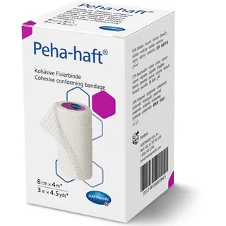 HARTMANN 9324435 Peha-haft Kohäsive Elastische Fixierbinde, 8cm x 4m