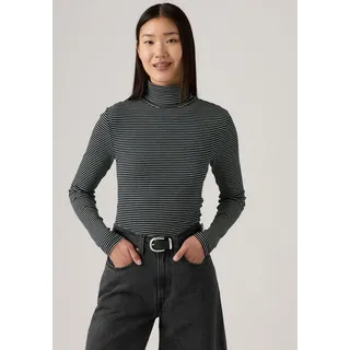 Levi's Rollkragenshirt "DREAMY TURTLENECK", L (40), annalise stripe anth, Rippware, Obermaterial: 92% Modal, 8% Elasthan, Shirts Rollkragenshirt