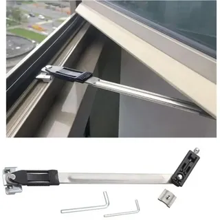 Fensterbegrenzer Aus Edelstahl, Fenstersicherung, Fensterstopper, Fenstersicherung Gegen Öffnen, Kindersicherung, Fensterwindstopper, Bohrfreier Fensterstopper