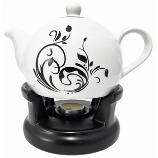 Wamat Teekanne Stövchen Set Design - Keramik - Modell: 11 - 1 L - ca. 20 cm hoch - Neu & Originalverpackt