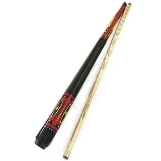 YRCHang Billard Queue 120CM, 2 Stück 1/2 Hartholz 10mm Spitze Snooker Shorty Queue Für Kinder, Jugendliche, Erwachsene, Ideal Für Enge Räume Und Jugendliche(Color:Rot)