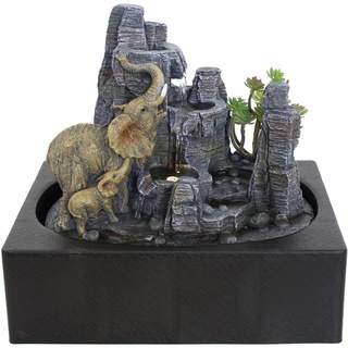 Kiom Zimmerbrunnen Tischbrunnen FoElefante Led 28,8 x 26 x 20,5 cm 11116