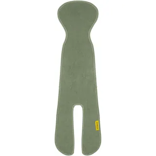 Aeromoov - Baby Sitzauflage Air Layer - Einlage Für Autositz oder Kinderwagen - Gruppe 2/3 mit Beinen - Antischwitz Sommerbezug - Bio-Baumwolle - Green Moss