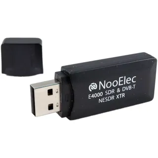 NooElec NESDR XTR Kleiner USB-Stick, RTL-SDR und DVB-T, mit RTL2832U und Elonics E4000 Tuner, Teleskopantenne und Fernbedienung. MCX-Antenneneingang. Preiswertes, erweitertes Software Defined Radio, Kompatibel mit vielen SDR-Software-Paketen.