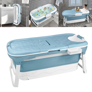 YRHome Faltbadewanne Badezuber Bathtub 148*60*53 cm (XXL), Foldable Klappbadewanne mit Griff und abnehmbare Abdeckung, Erwachsene & Baby Badewanne, PP+TPE, für Badezimmer SPA Warmwasserbad Schaumbad