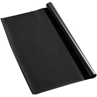 TOPPERFUN Autofenstertönungsfolie Schwarz 75cm X Pet Fensterfolie mit UV Schutz und Sichtschutz für Autoscheiben zum Selbermachen und Wärmereduzierung