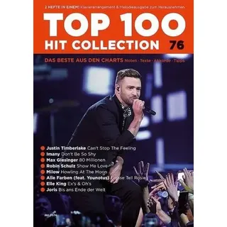 Top 100 Hit Collection 76. Nr.76 8 Chart Hits: Can't Stop The Feeling - Don't Be So Shy - 80 Millionen - Show Me Love - Howling At The Mood - Please