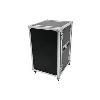 Roadinger Profi 19 Zoll Rack 10 HE Holz inkl. Griff, inkl. Rollen