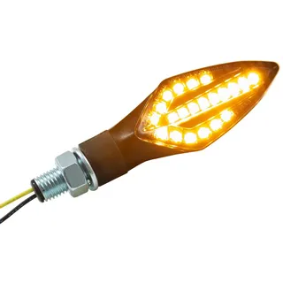 ZIEGER Blinker LED-Blinker Trident sequenziell M10 getönt Glas