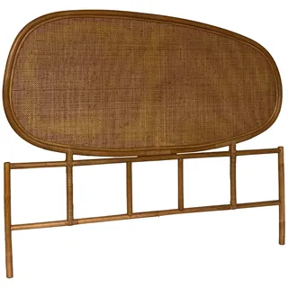 sweeek - Kopfteil aus dunklem Rattan - Samoa