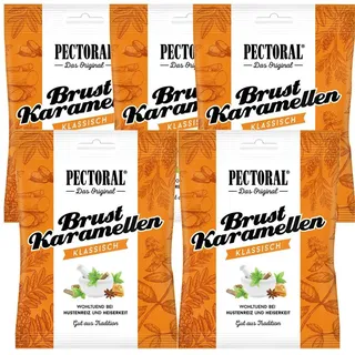 Original Pectoral® Brust-Karamellen Fünferpack 5x72 g Bonbons