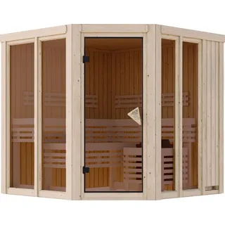 Karibu Innensauna Hanen inkl. Saunaofen 9kW integr. Steuerung