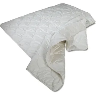 Meivita Wildseide extra leichte Sommerdecke Kuschelzeit in 135x200 cm 100% Seide - Weiß