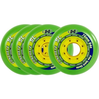 HYPER CONCRETE SL 76mm/84a 4er Rollenset green/yellow